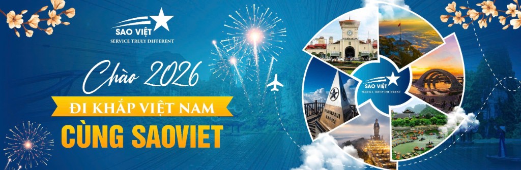 Banner Chào 2026 - Đi khắp Việt Nam cùng Sao Việt